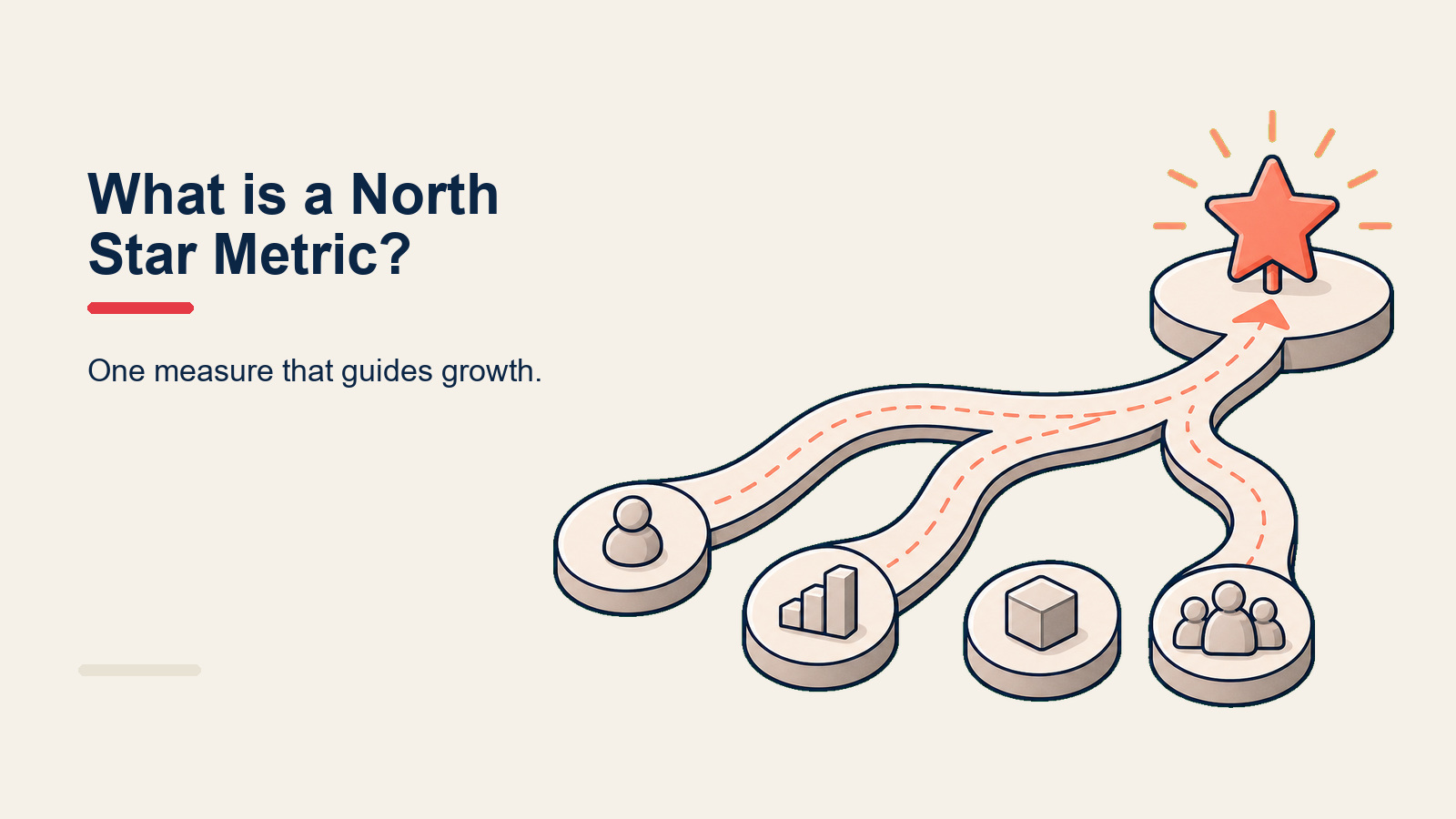North star metric at the top of a tree of supporting input metrics