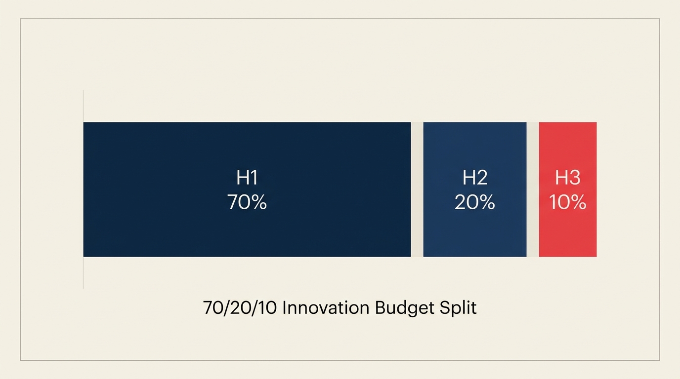 Resource allocation across the three growth horizons