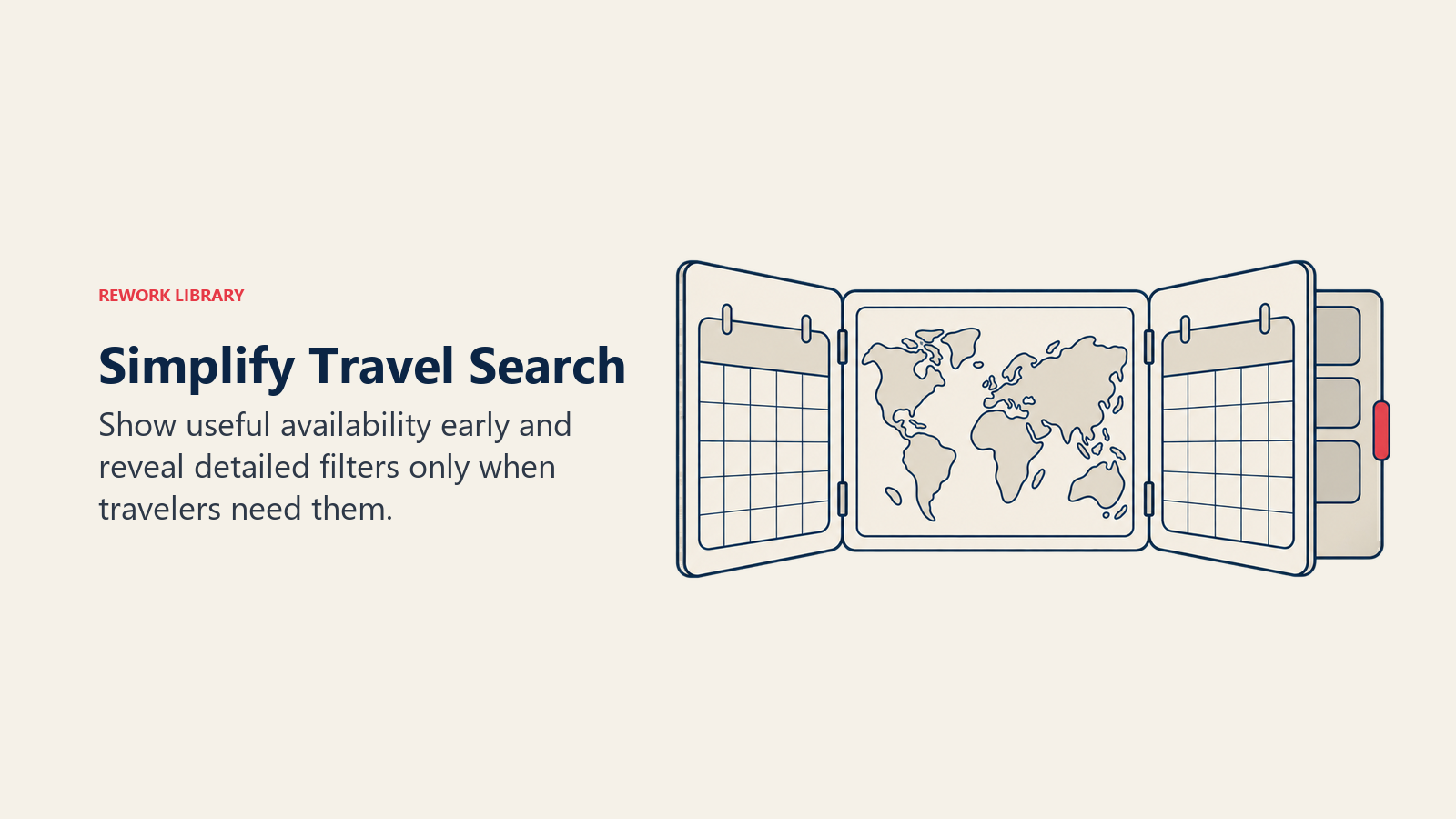 Simplify Travel Search: Show useful availability early and reveal detailed filters only when travelers need them.