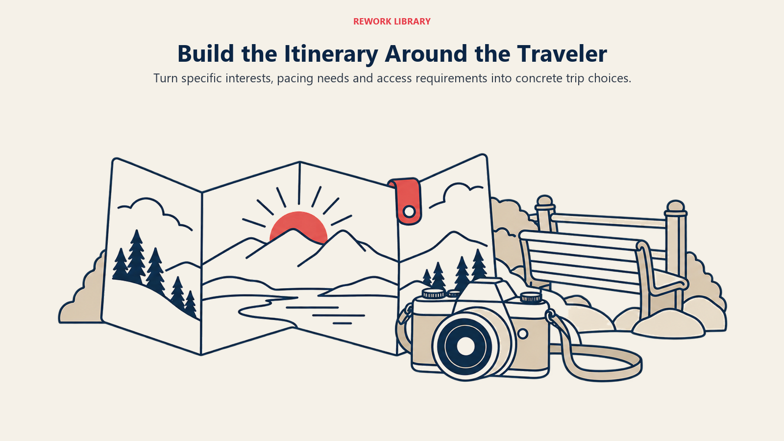 Build the Itinerary Around the Traveler: Turn specific interests, pacing needs and access requirements into concrete trip choices.