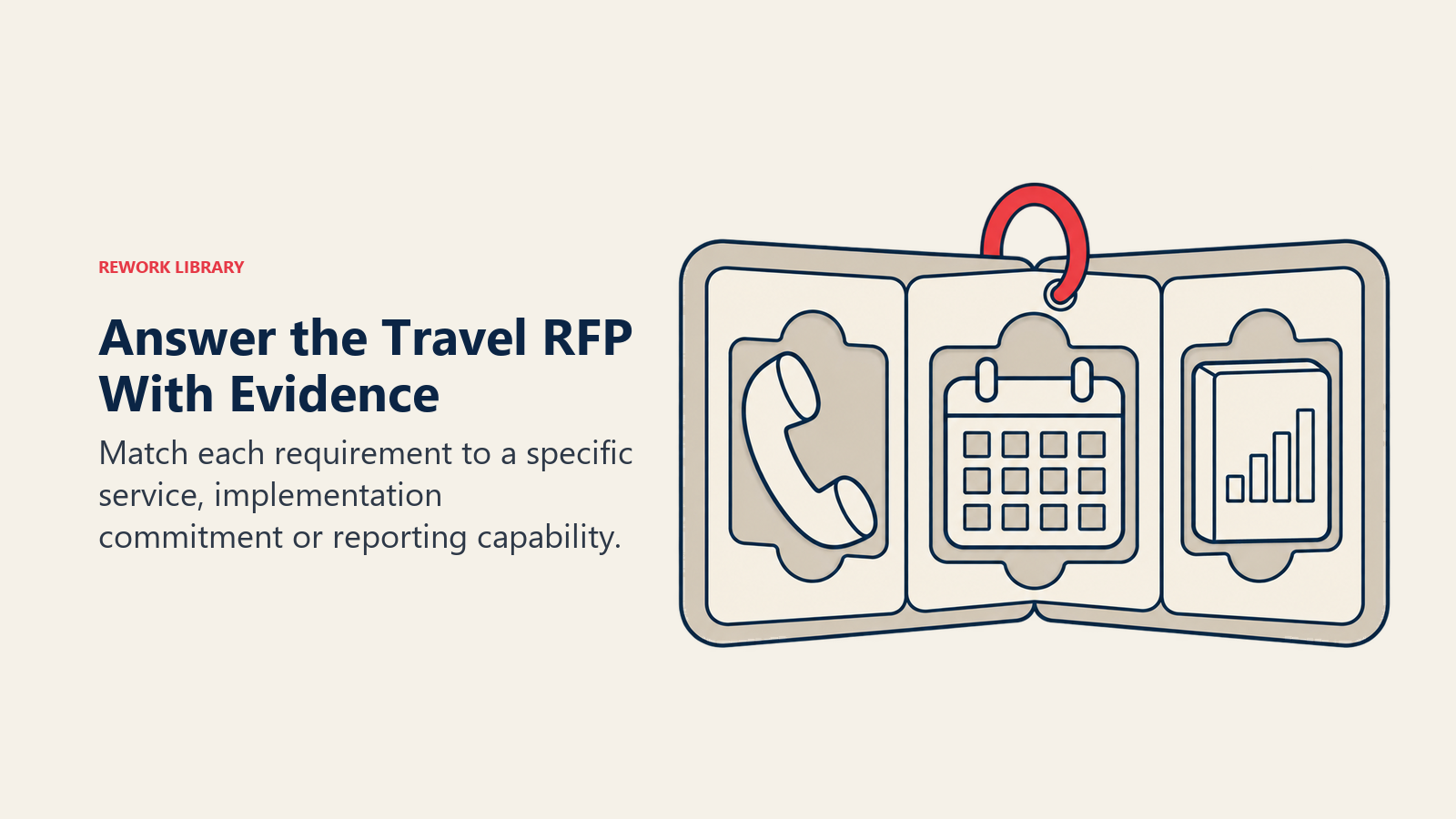 Answer the Travel RFP With Evidence: Match each requirement to a specific service, implementation commitment or reporting capability.
