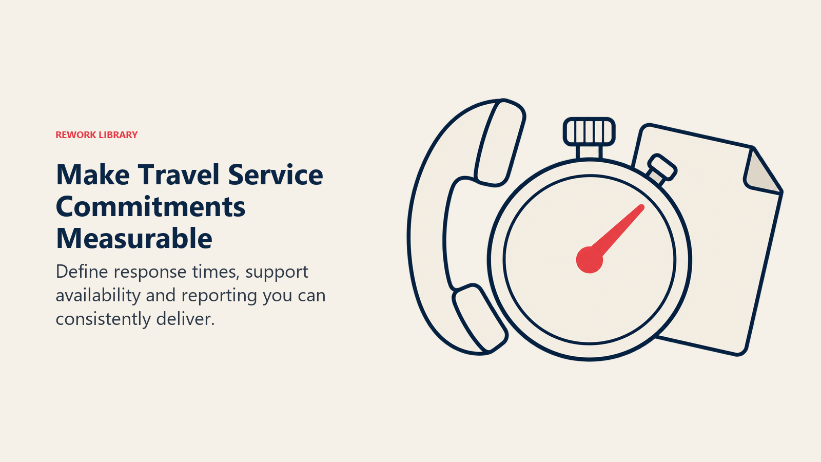 Make Travel Service Commitments Measurable: Define response times, support availability and reporting you can consistently deliver.