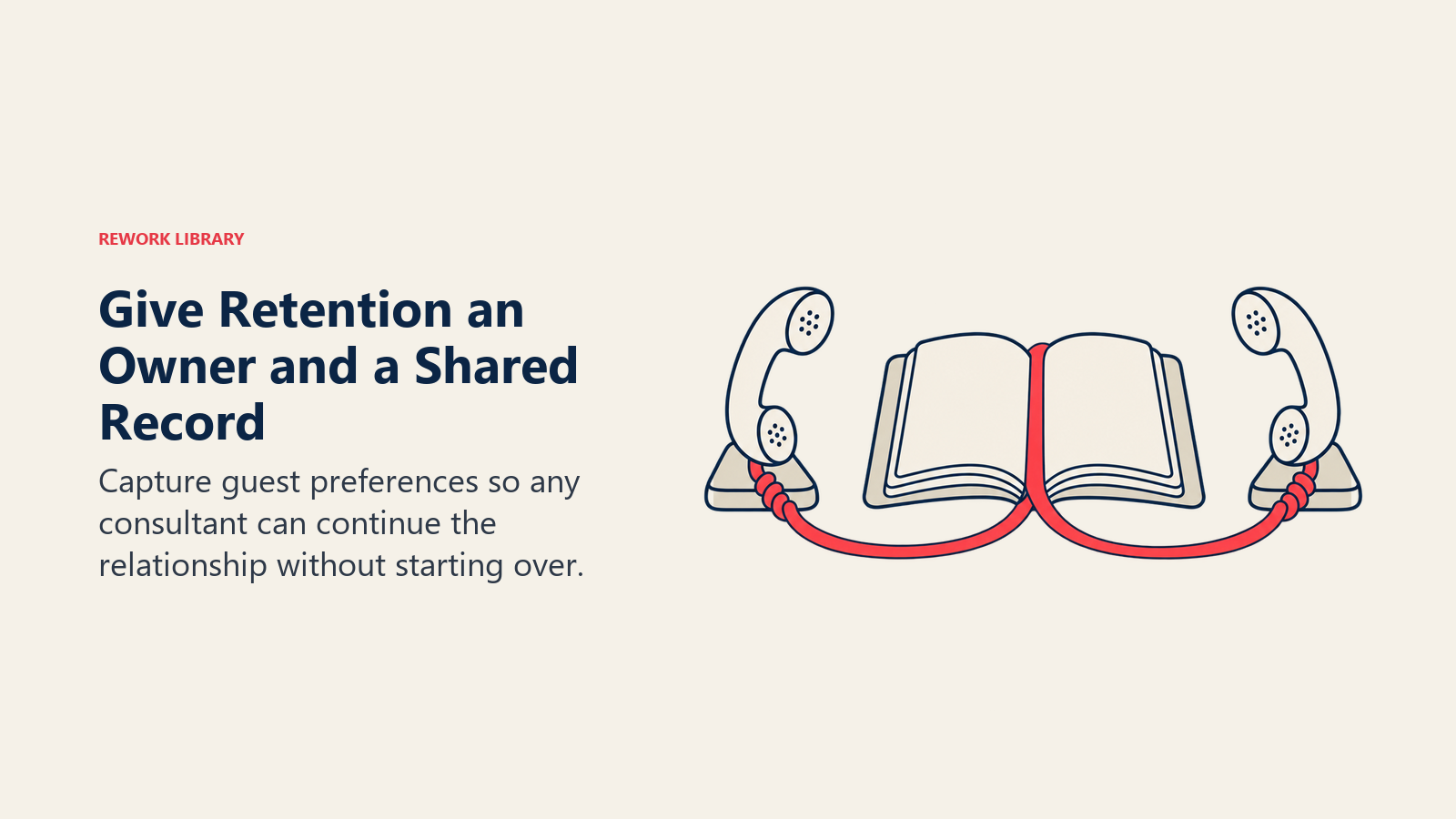 Give Retention an Owner and a Shared Record: Capture guest preferences so any consultant can continue the relationship without starting over.