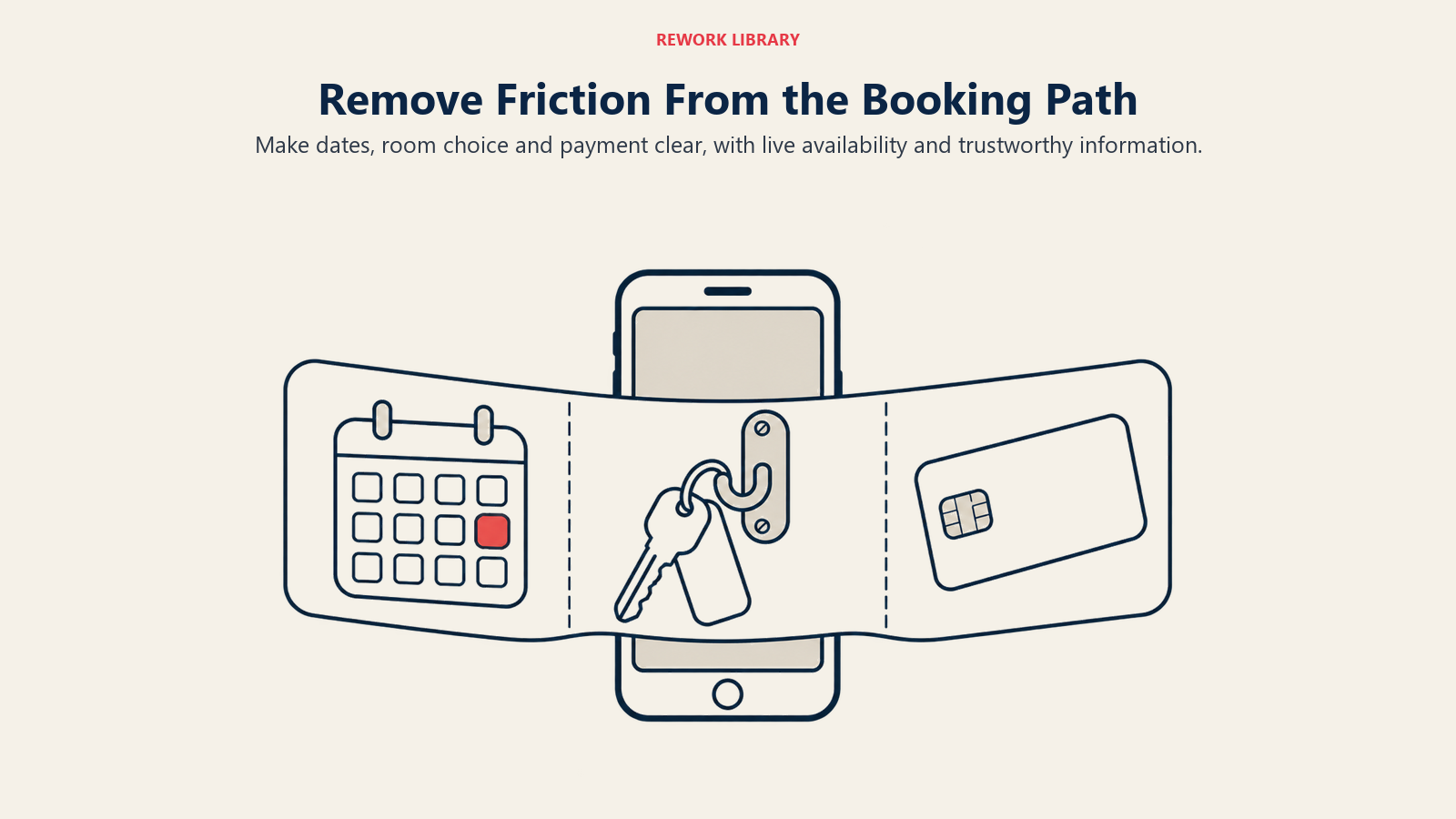 Remove Friction From the Booking Path: Make dates, room choice and payment clear, with live availability and trustworthy information.