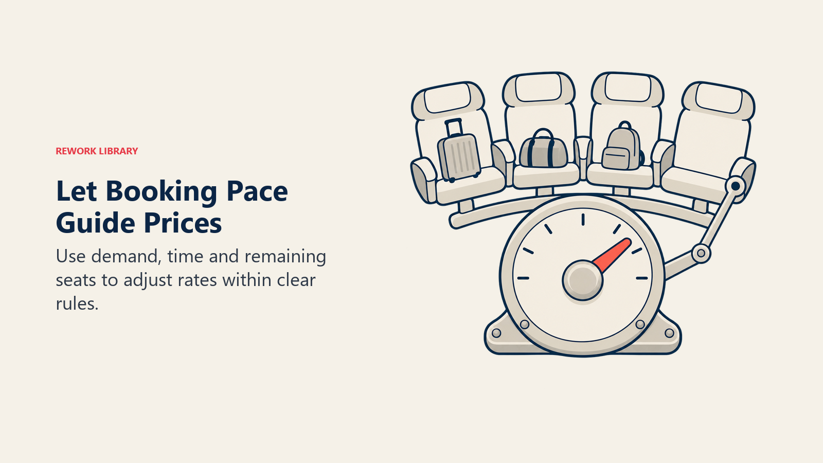Let Booking Pace Guide Prices: Use demand, time and remaining seats to adjust rates within clear rules.