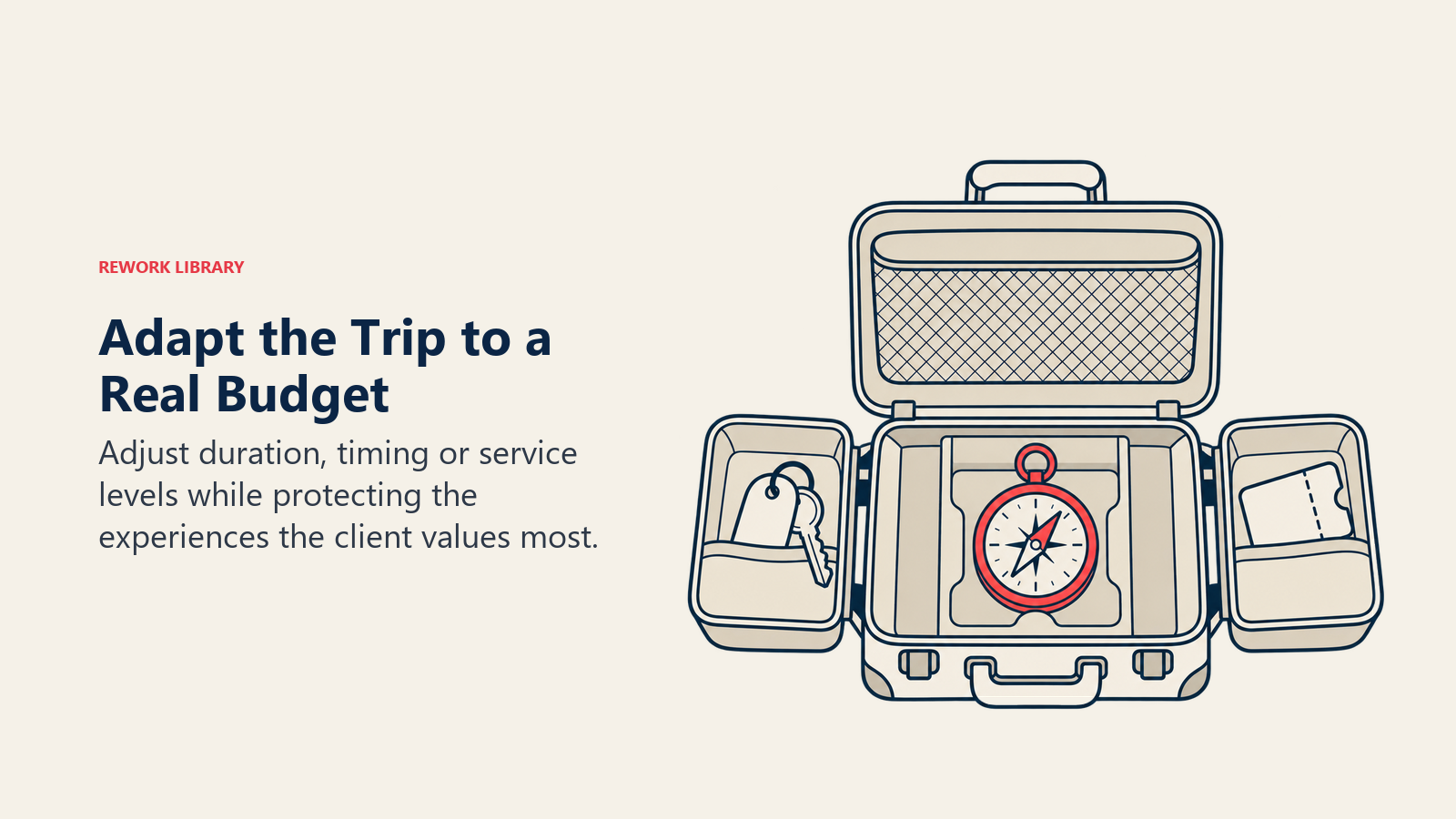 Adapt the Trip to a Real Budget: Genuine financial limits call for scope changes, not dismissal or emotional pressure.