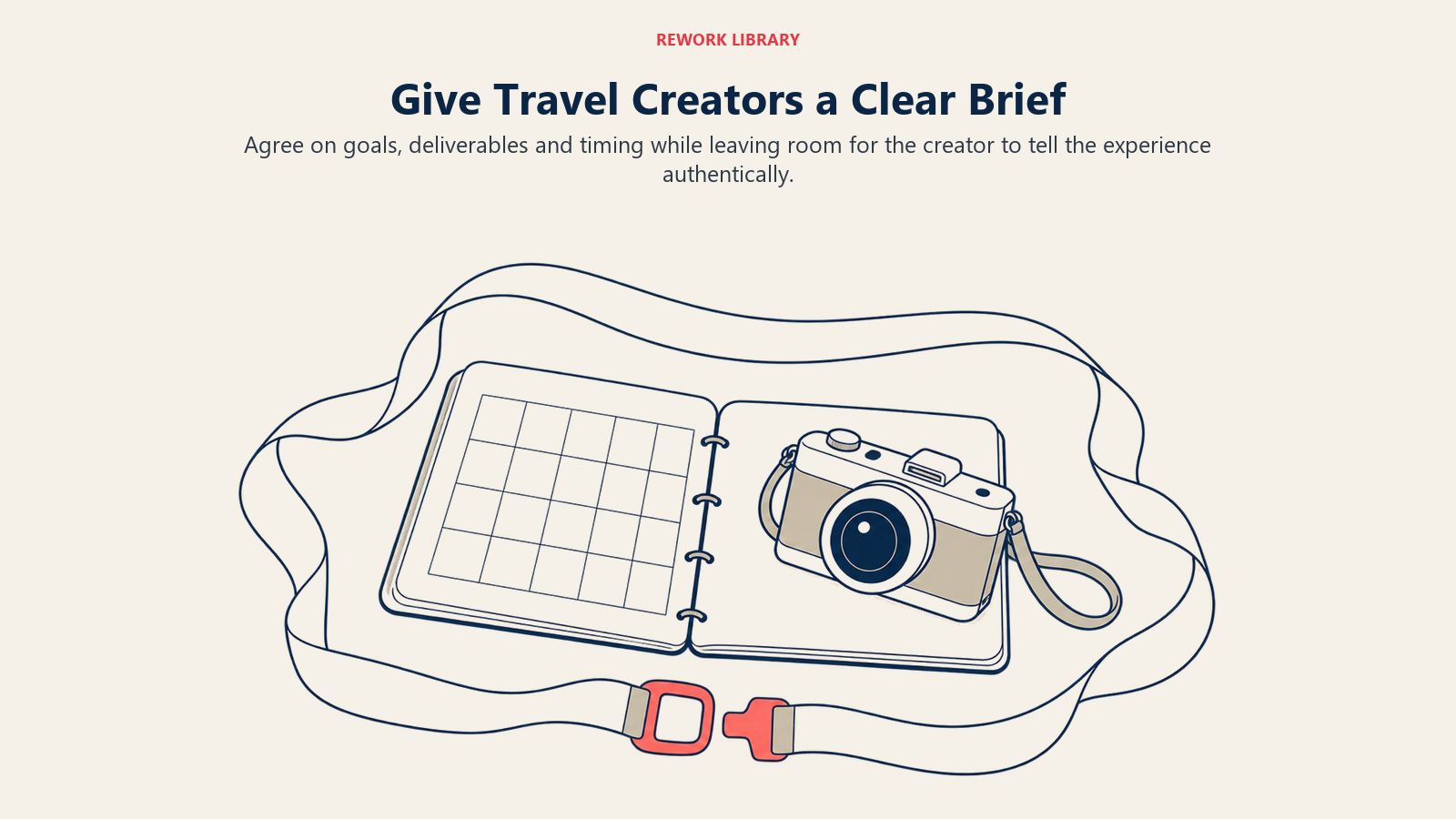 Give Travel Creators a Clear Brief: A useful brief provides boundaries without scripting every creative choice.