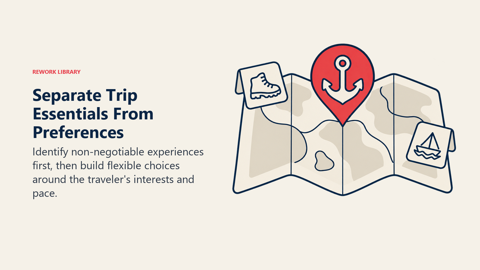 Separate Trip Essentials From Preferences: A must-have destination shapes the route while nice-to-haves remain adjustable.
