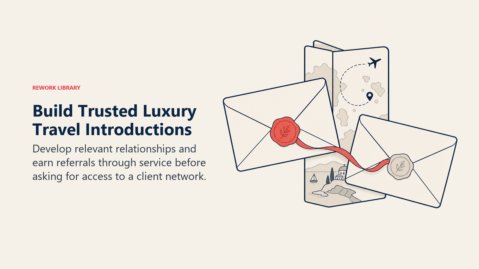 Build Trusted Luxury Travel Introductions: Trust transferred through advisors and existing clients can support high-value introductions.