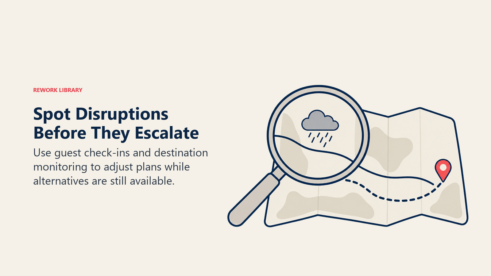 Spot Disruptions Before They Escalate: Early weather and experience signals create time to arrange alternatives.