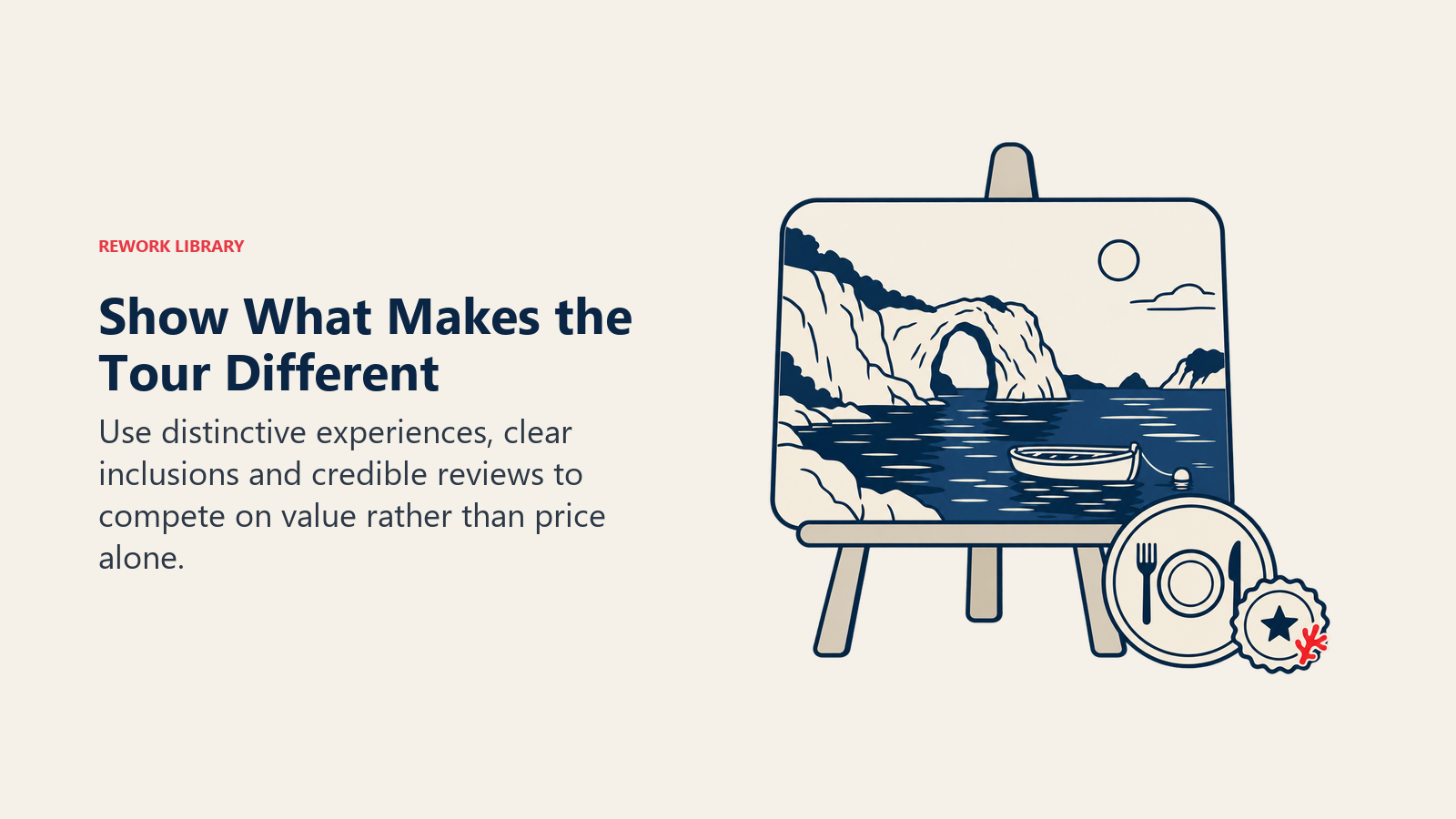 Show What Makes the Tour Different: A strong listing makes the unique trip understandable before a traveler compares prices.