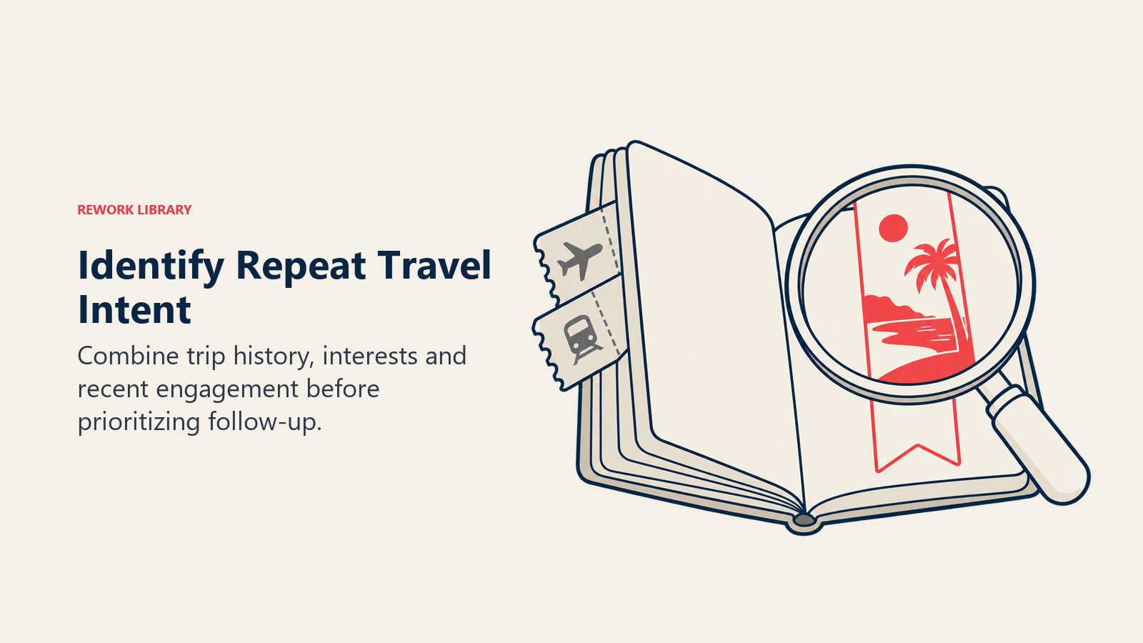 Identify Repeat Travel Intent: Past purchases alone do not reveal when a traveler is ready to book again.
