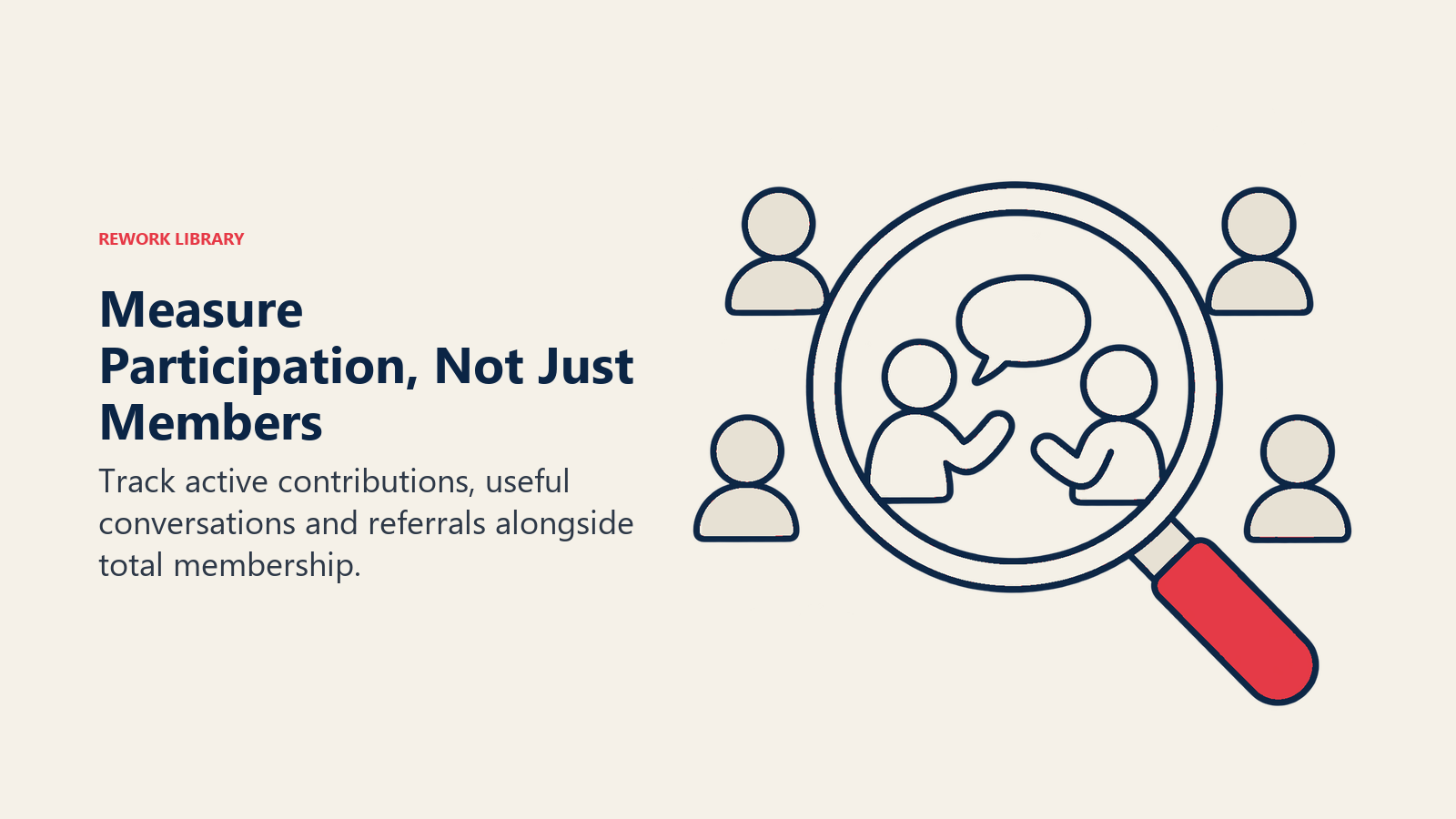 Measure Participation, Not Just Members: Community size alone cannot show whether members are helping one another.