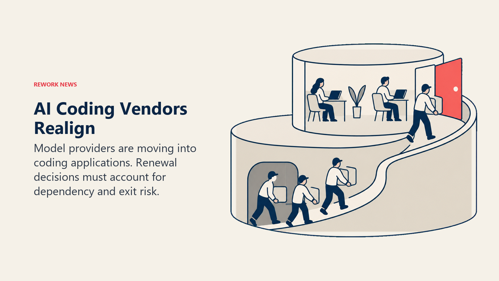 AI model providers moving from a foundation layer into coding application territory