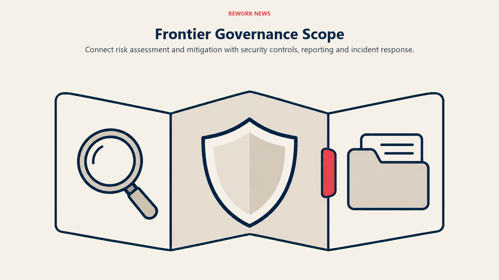 Frontier Governance Scope illustrated by risk oversight folded map