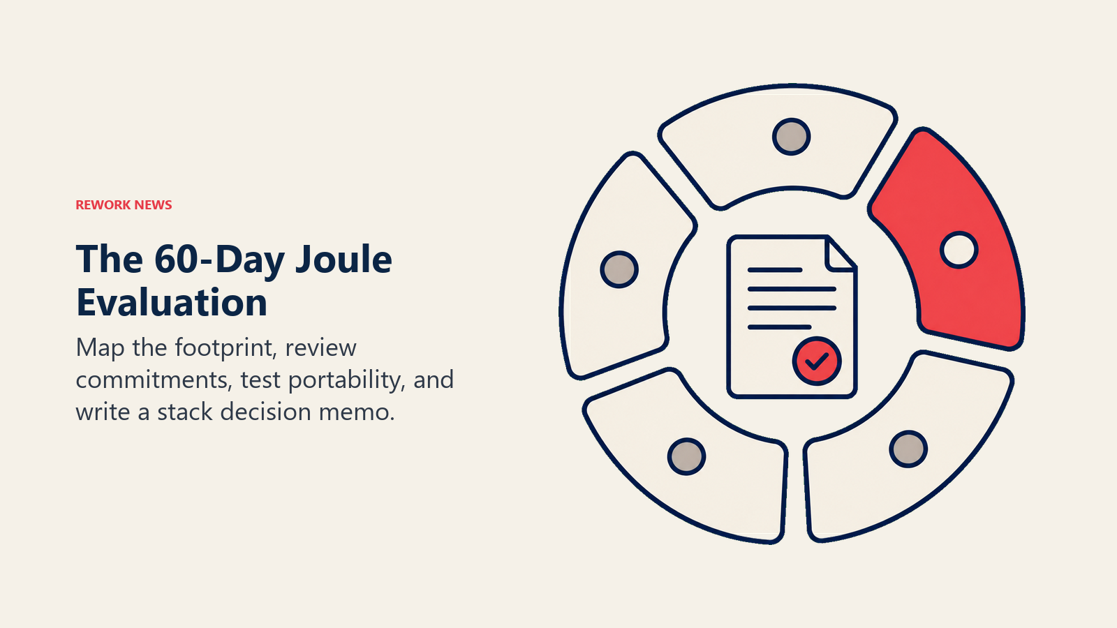 A 60-day Joule evaluation cycle ending in a written stack decision memo