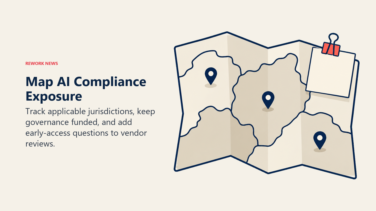 Map AI Compliance Exposure shown through jurisdiction map and pin