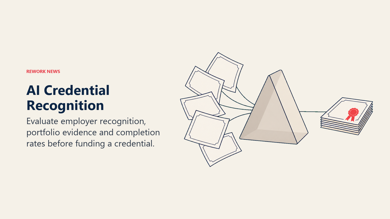Prism filters a fan of AI certificates into a small recognized set for training evaluation