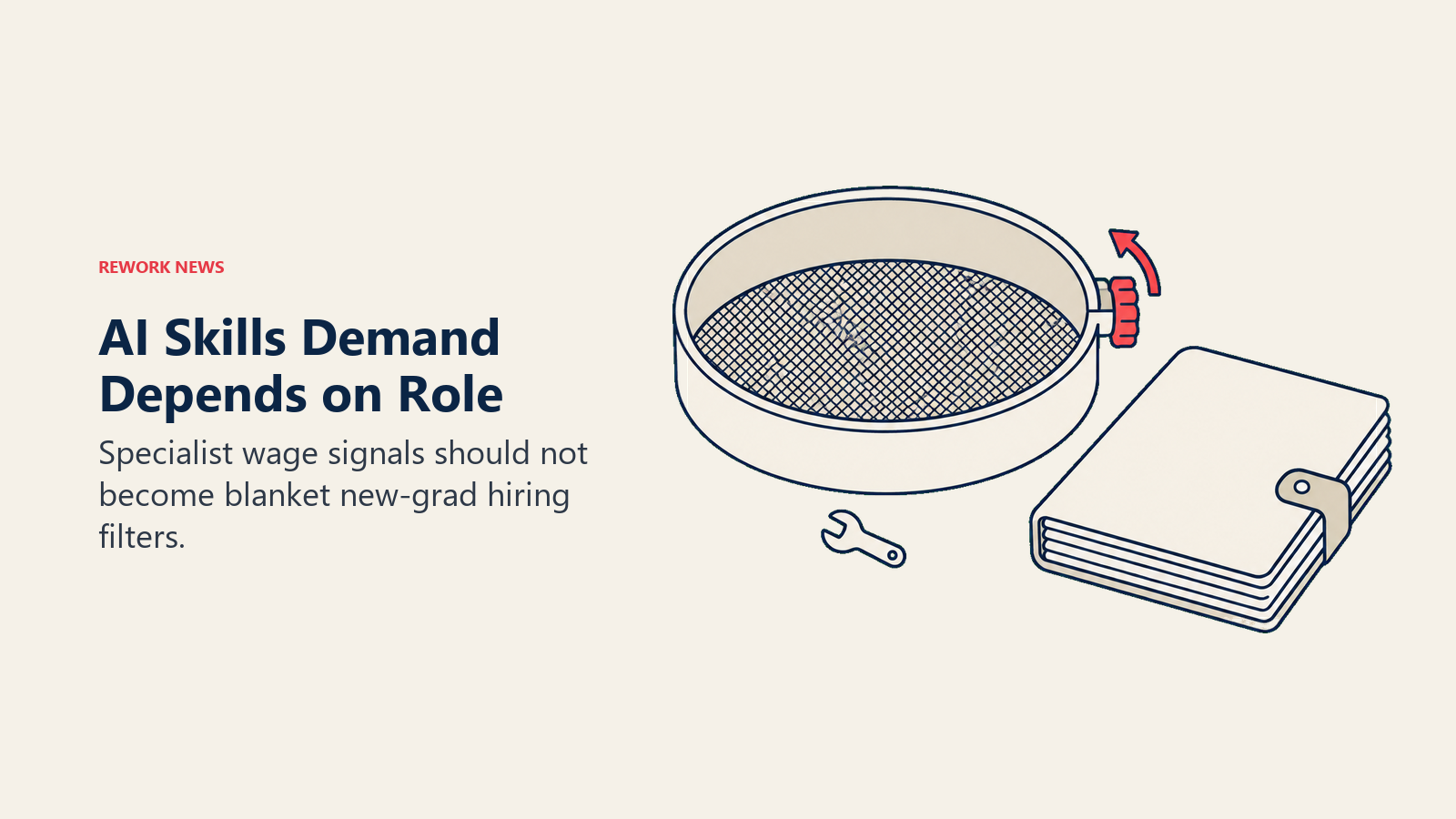 A narrow hiring sieve admits a small tool while a substantial work portfolio remains outside