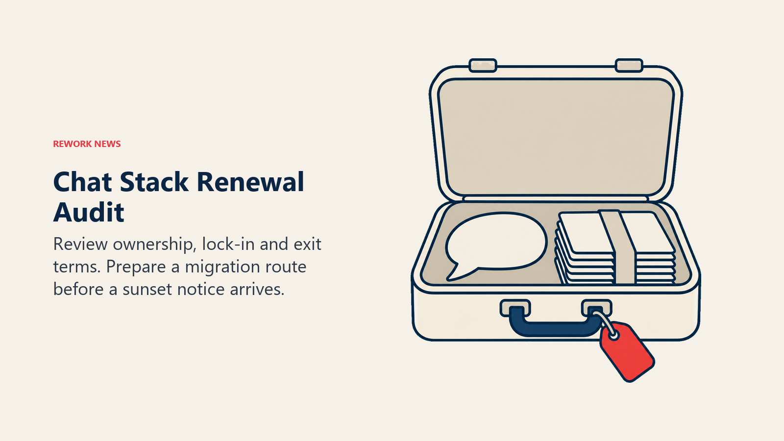 Chat Stack Renewal Audit: portable chat data case