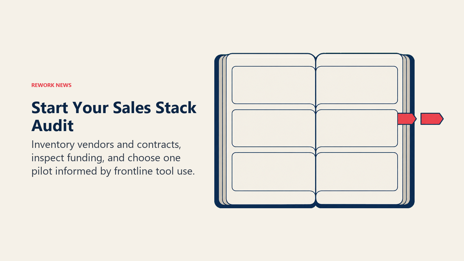 Start Your Sales Stack Audit: vendor inventory ledger
