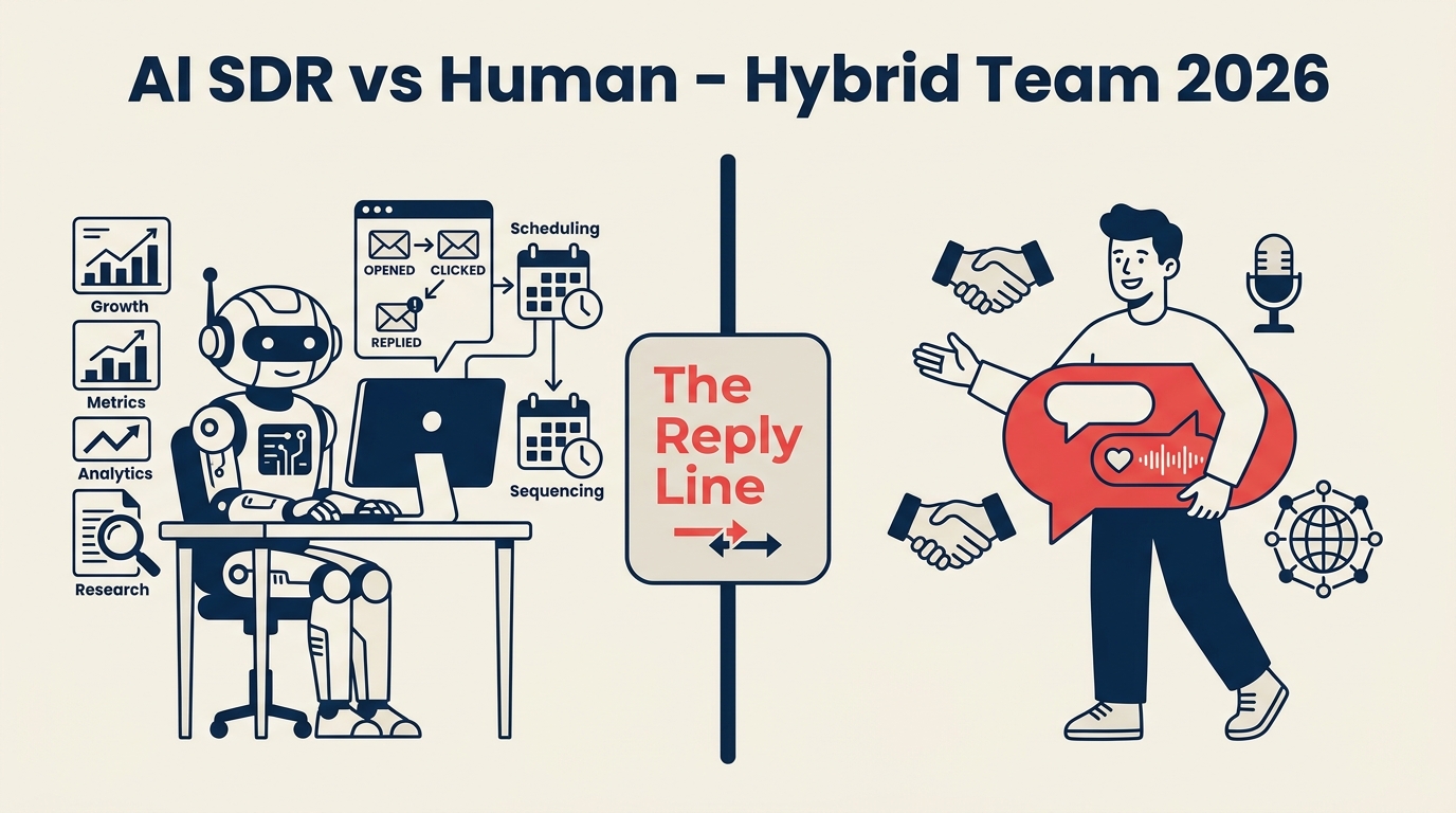 AI SDR vs human hybrid team model for sales development in 2026