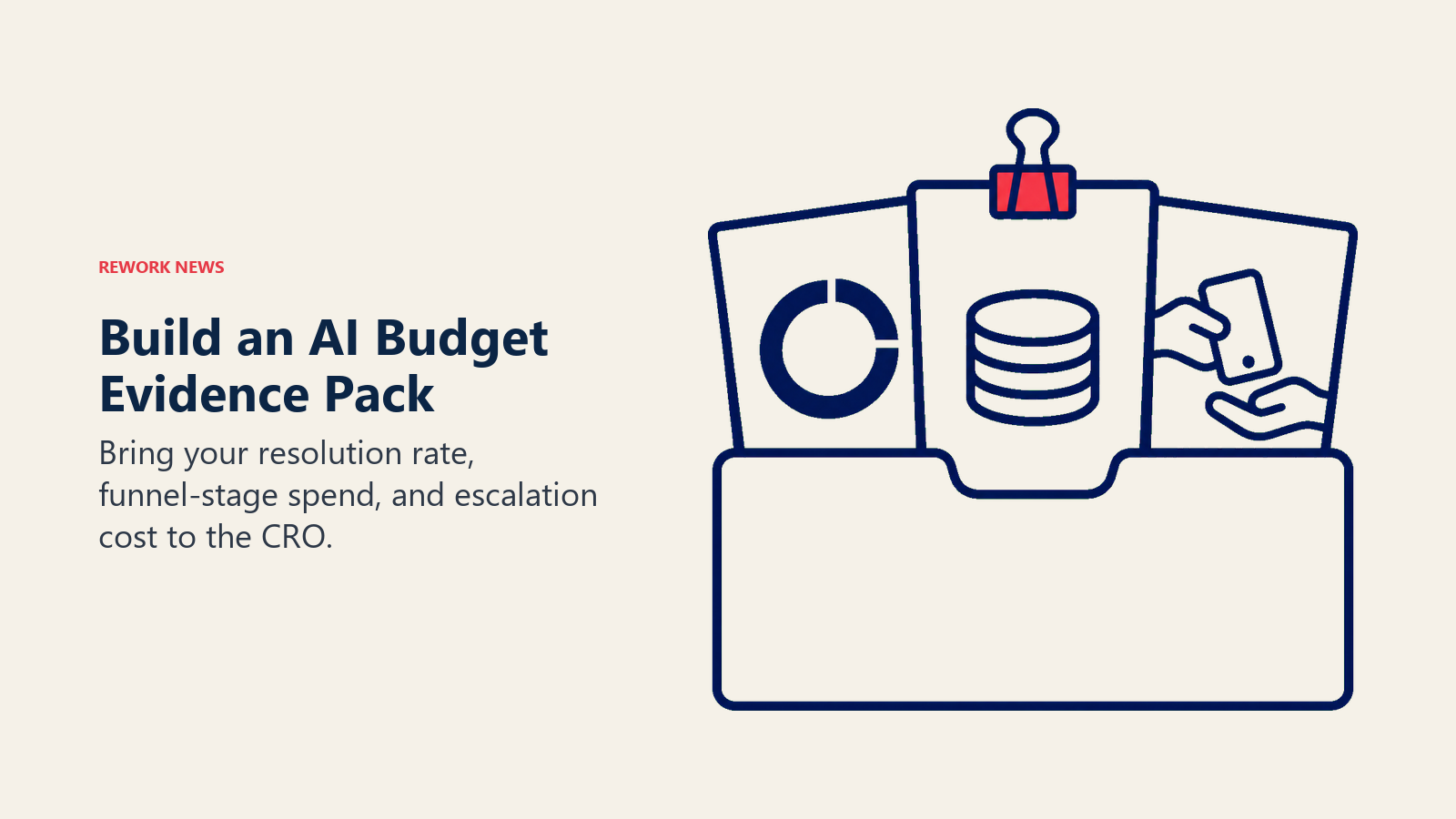 AI budget evidence pack containing resolution, credit spend, and escalation information