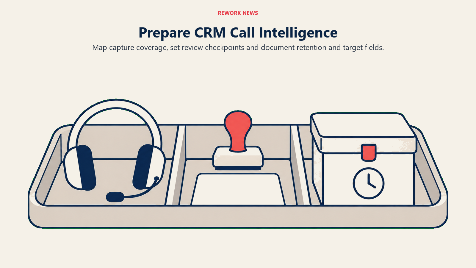 CRM call intelligence preparation covering call capture, human review and retention