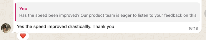Rework customer feedback