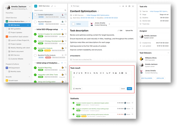 Rework project screens 1
