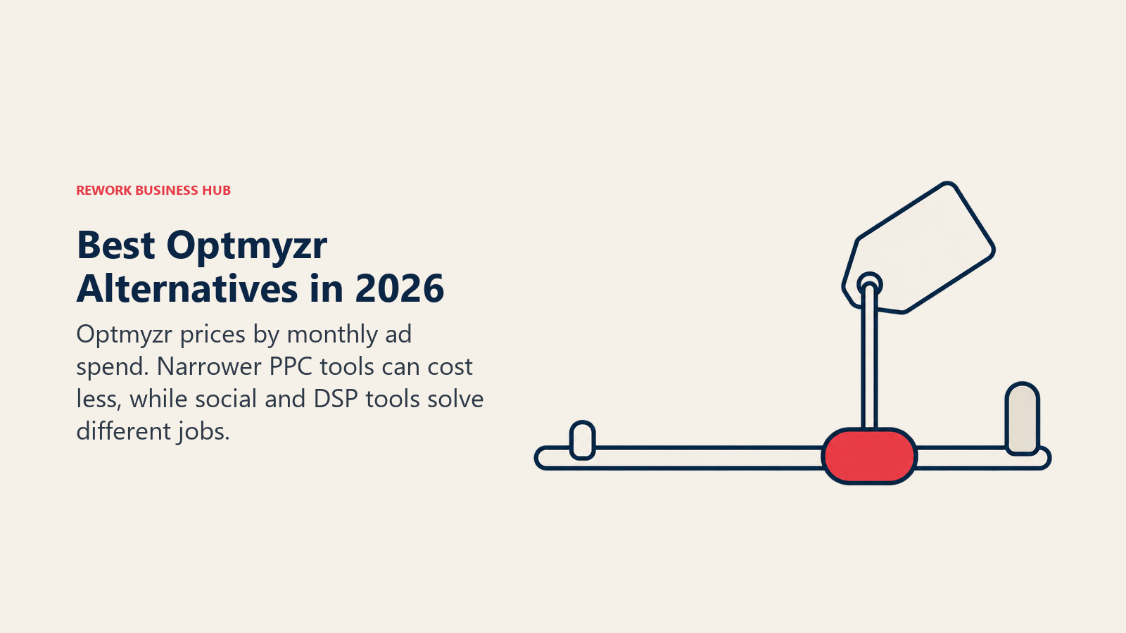 An ad spend slider lifting the monthly software price for Optmyzr alternatives