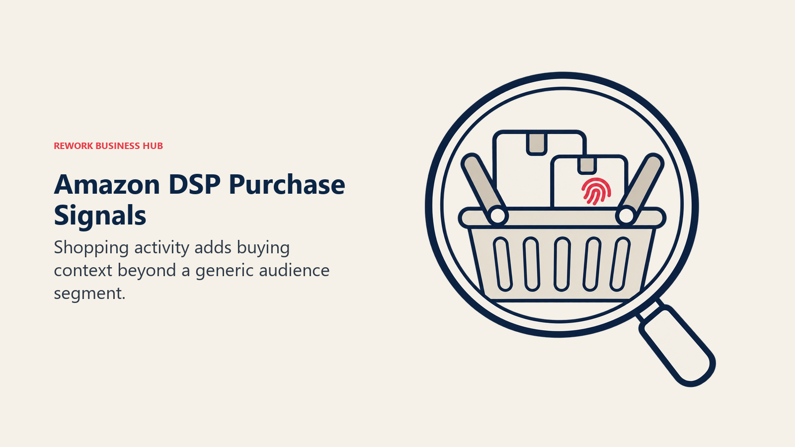 Amazon DSP Purchase Signals: Shopping activity adds buying context beyond a generic audience segment.