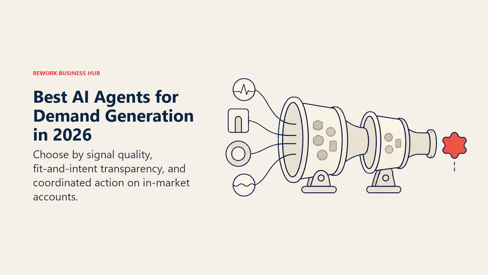 Best AI agents for demand generation shown focusing fit and intent signals into one account handoff