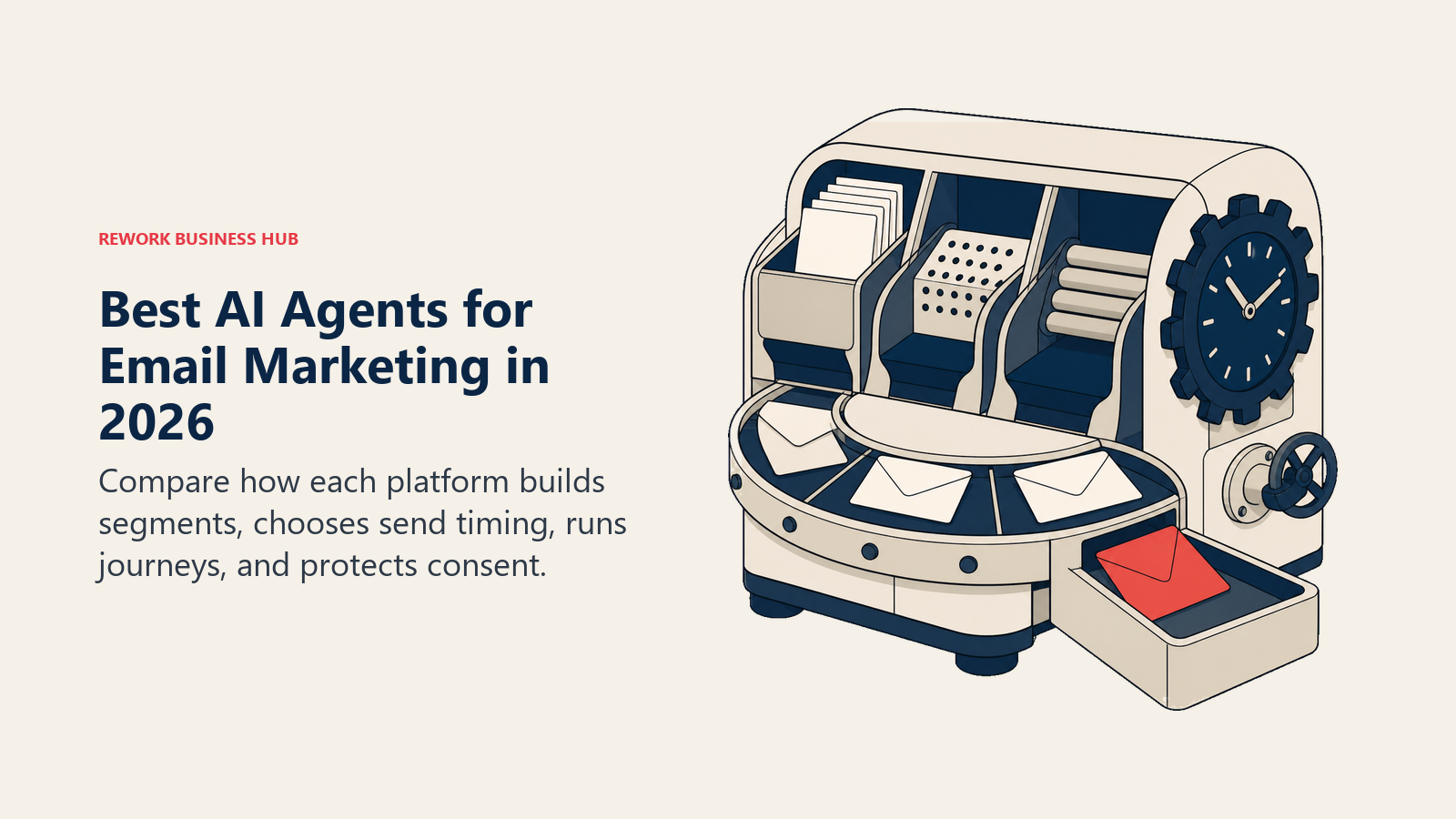 Best AI agents for email marketing shown sorting opted-in contacts by segment, timing, and lifecycle journey