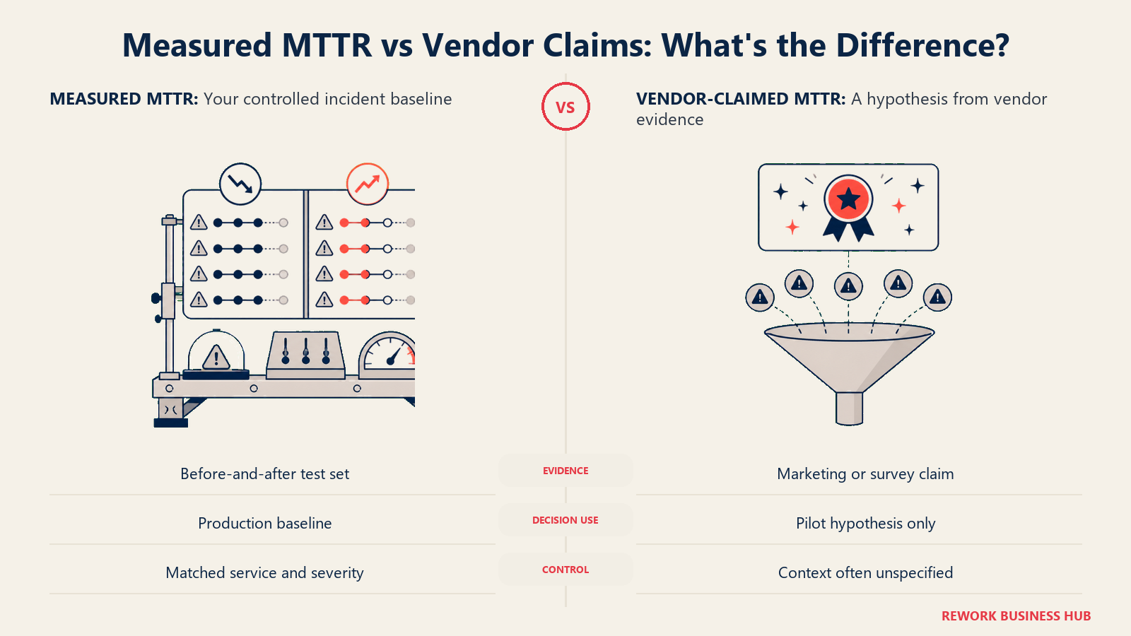 Measured MTTR vs Vendor Claims: What's the Difference?