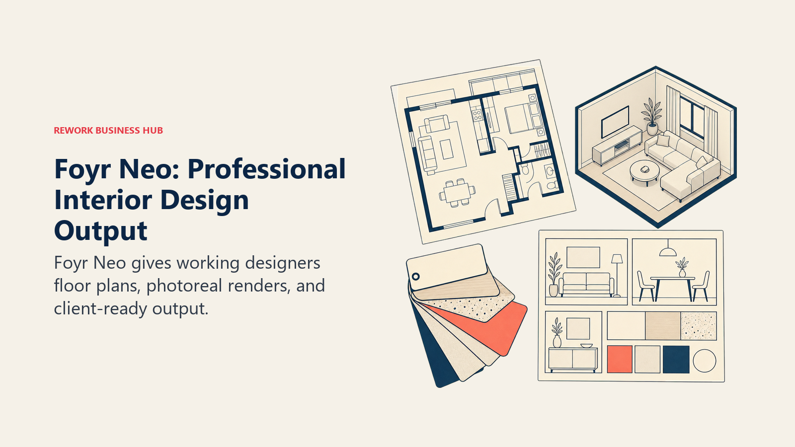 Foyr Neo professional floor plans, room renders, and client-ready output