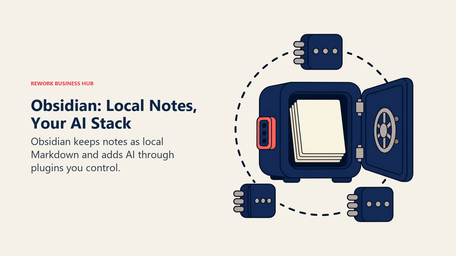 Obsidian local Markdown notes with optional AI plugin stack