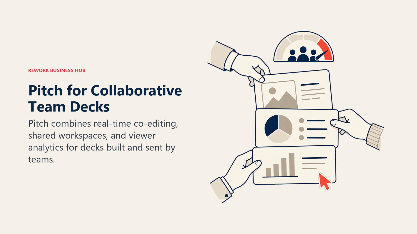 Pitch for Collaborative Team Decks shown as collaborative deck table