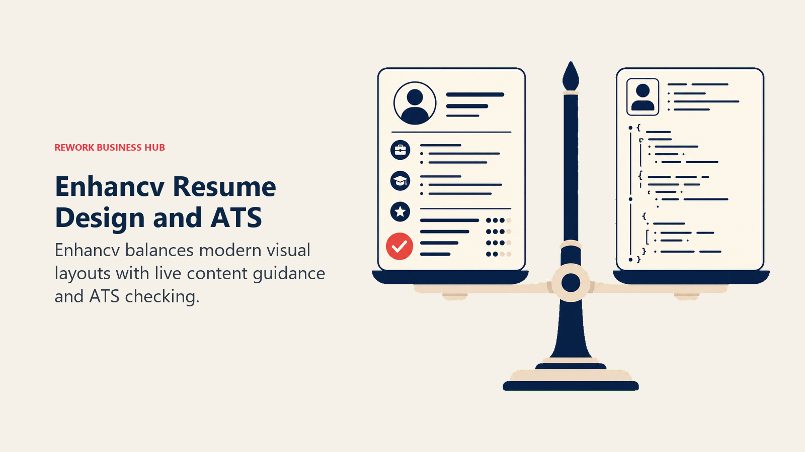 Enhancv shown balancing modern resume design with ATS readability