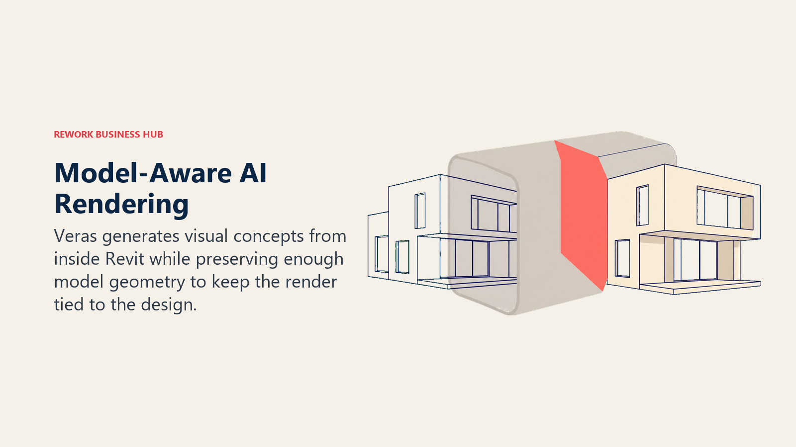 Model-Aware AI Rendering illustrated by model-aware rendering prism