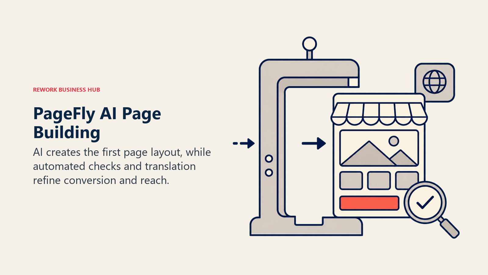 PageFly builder turning a prompt token into a checked and translated product page