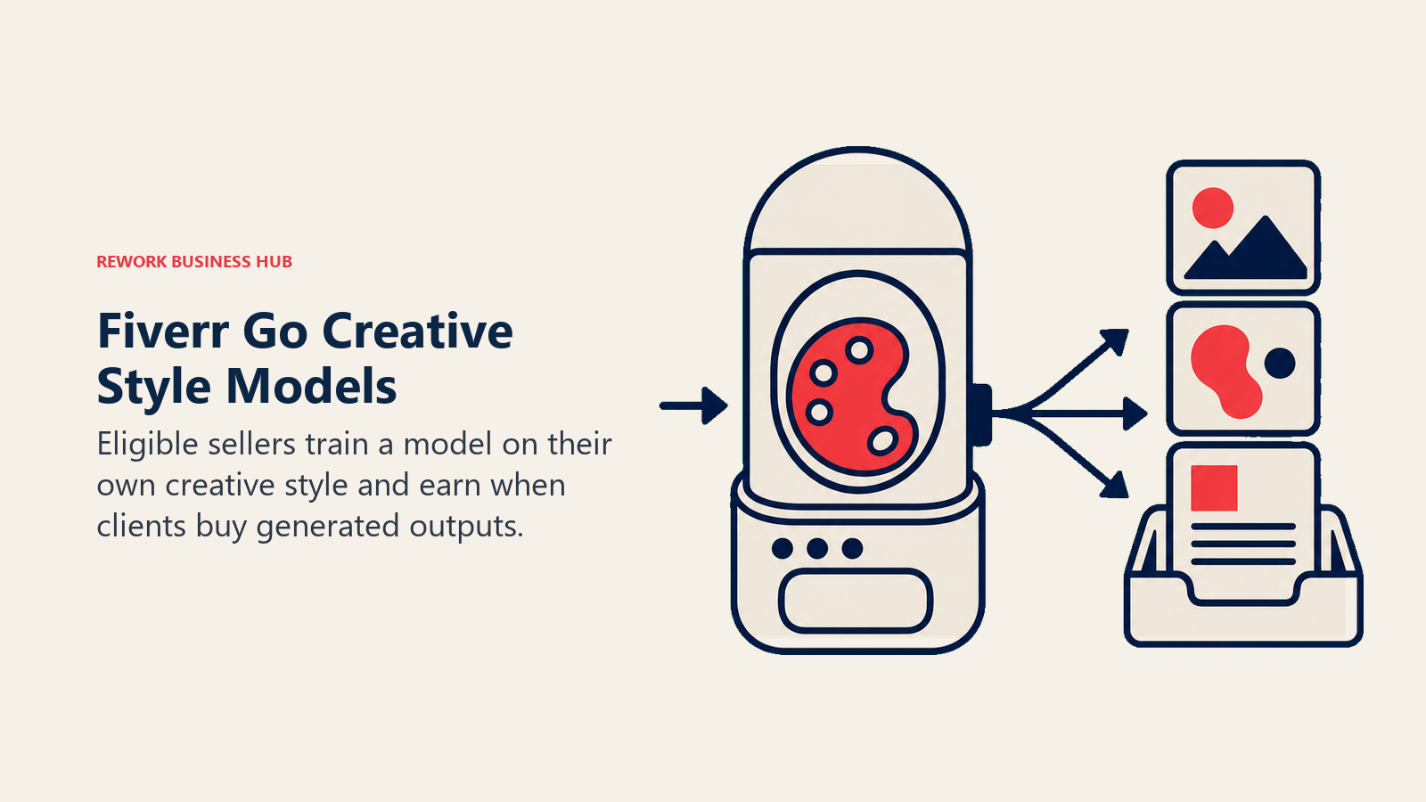 Creative palette imprint training an AI model that produces licensed style outputs