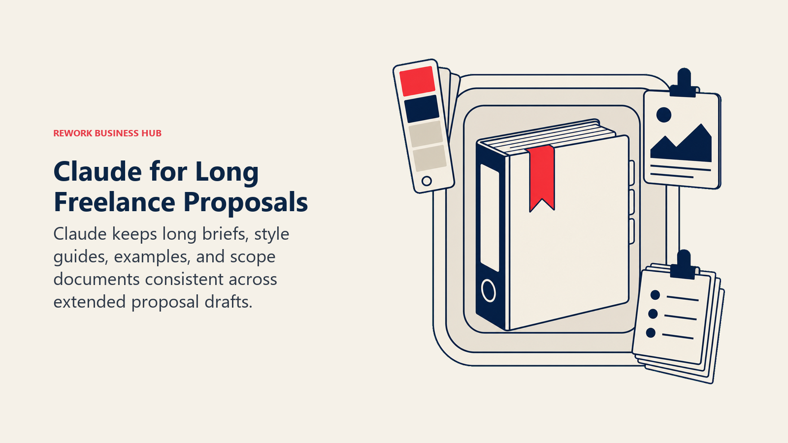 Deep context window retaining a long proposal and detailed client references