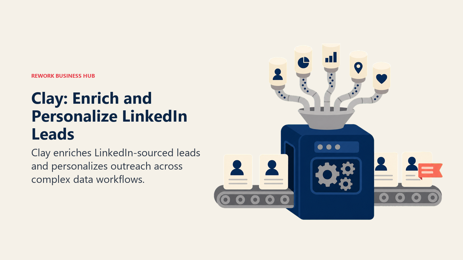 Clay AI enrichment and personalized outreach for LinkedIn-sourced leads