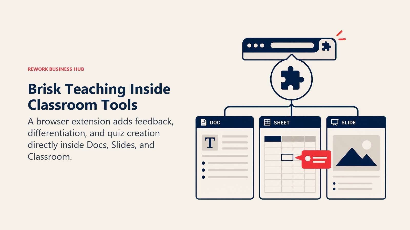 Browser extension embedding AI feedback into existing classroom documents