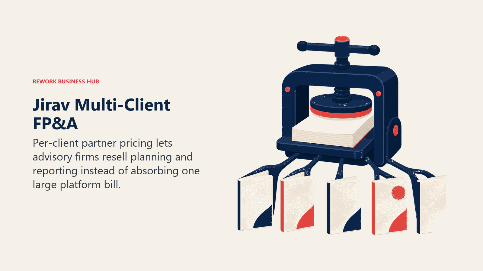 Planning engine producing separate FP&A packets for multiple clients