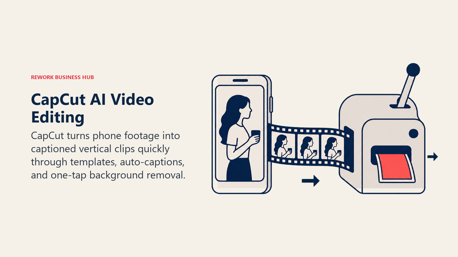 CapCut converting phone footage into a polished captioned vertical social clip
