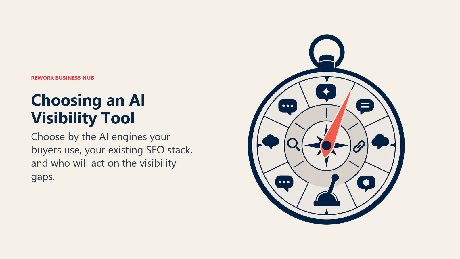 Choosing an AI visibility tool with a compass for engine coverage, SEO stack fit, and action ownership