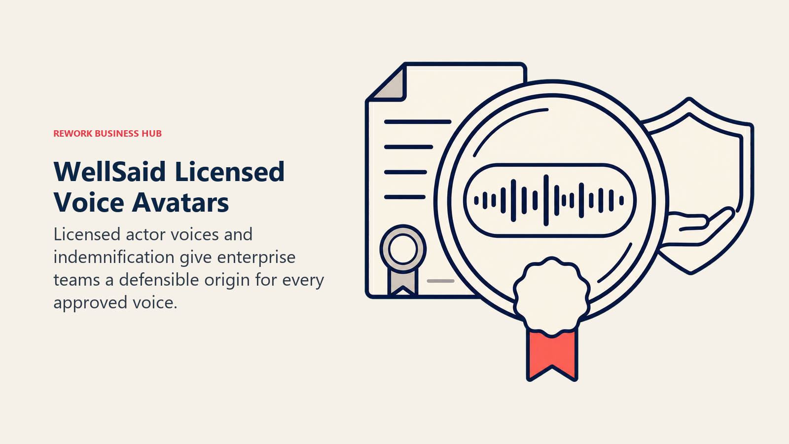 Licensed voice avatar protected by a provenance lens and enterprise seal