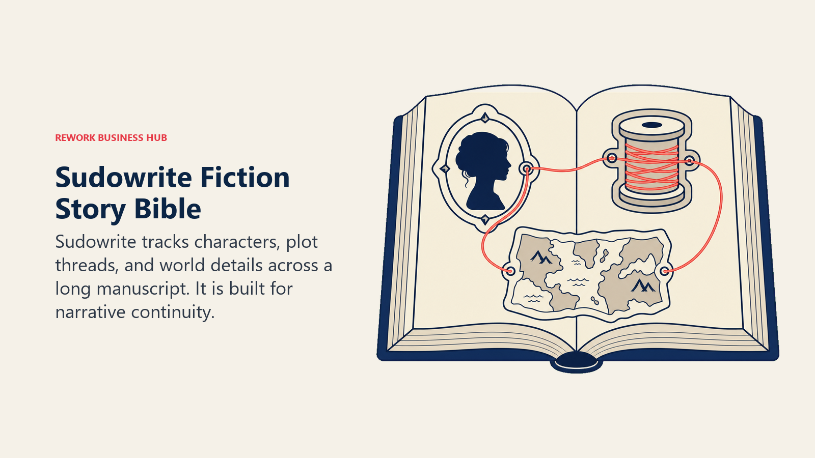 Sudowrite Story Bible keeping characters, plot threads, and world details consistent across a manuscript